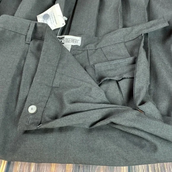 Together Charcoal Gray “Poet Core” Pleated Skirt- Size 6 - Picture 6 of 9